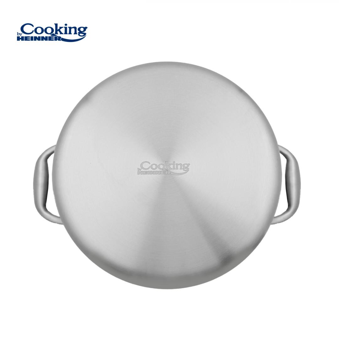 SEMIOALA INOX+CAPAC STICLA 20x10CM, 2.8L, ATOMIC3, COOKING BY HEINNER - imagine 5