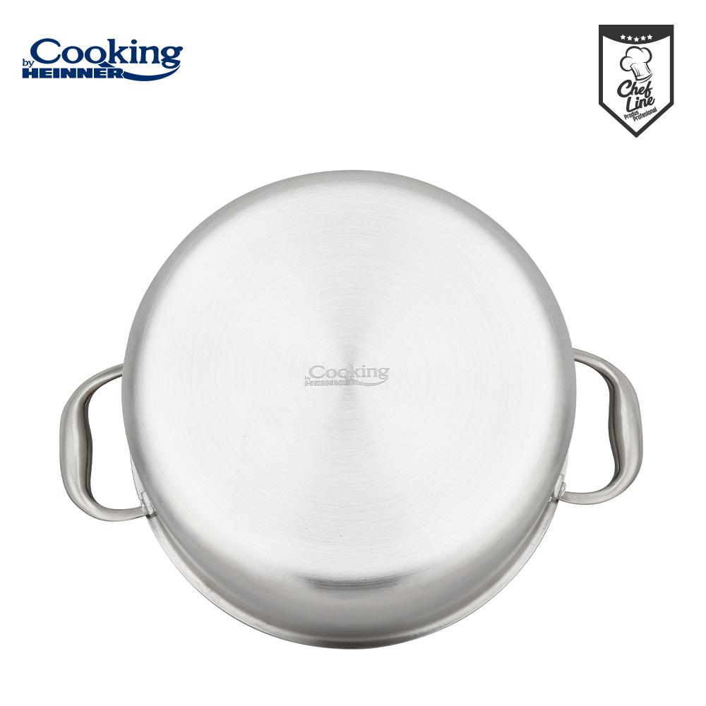 SEMIOALA INOX+CAPAC STICLA IN 3 STRATURI 28x13 CM, 7 L, - imagine 5